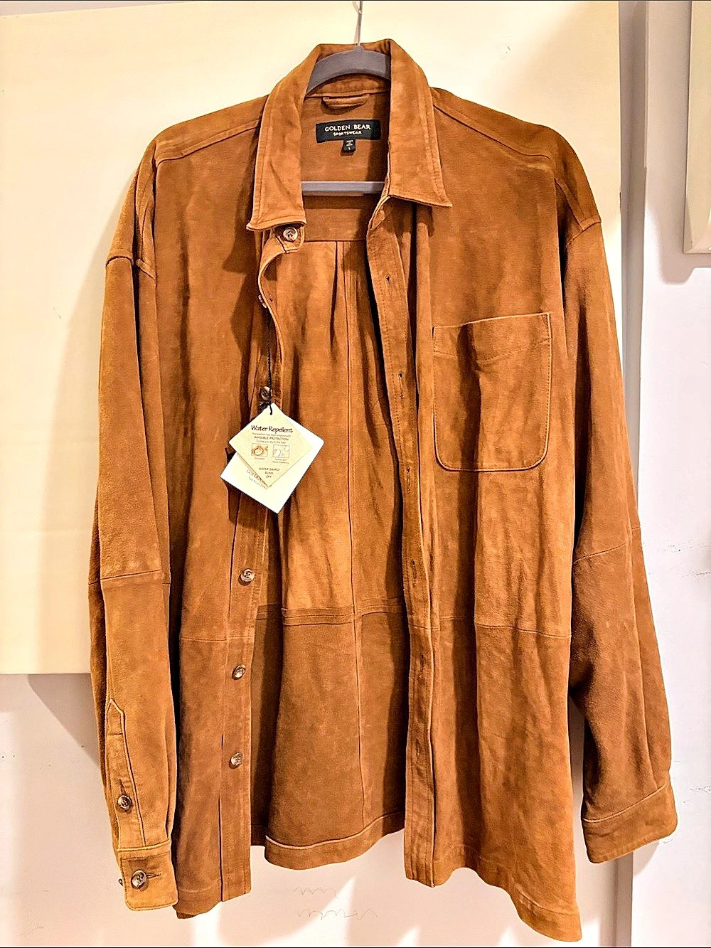 Golden Bear Outerwear Collection Brown Shirt Jacket Size Large